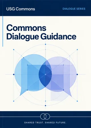 Commons Dialogue Guidance — publication cover