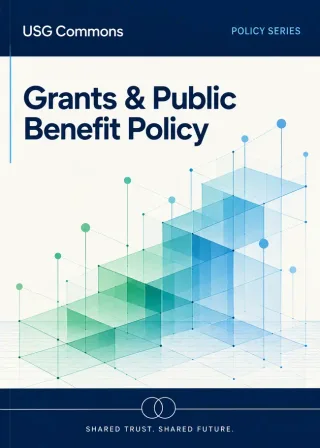 Grants & Public Benefit Policy — publication cover